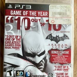 Batman: Arkham City Game of the Year Edition for PS3